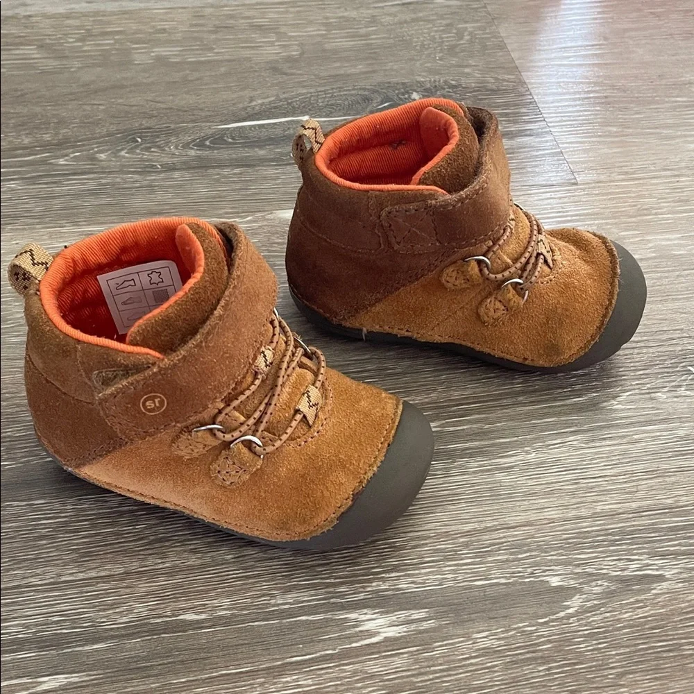 Stride Rite Size 4.5 Brown Suede Toddler Boots